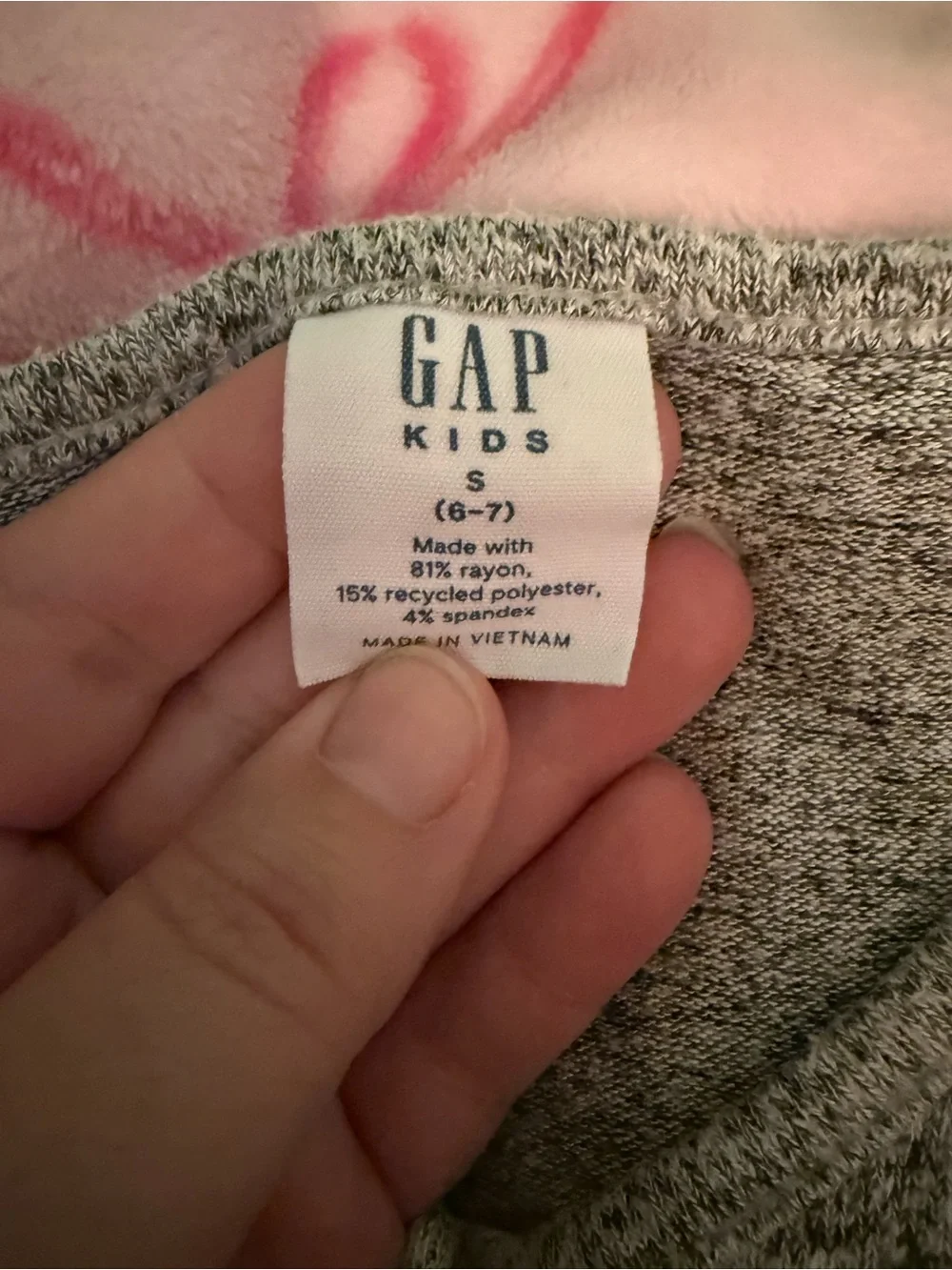 GAP Heather Gray Kids One-Piece Pajama Jumpsuit